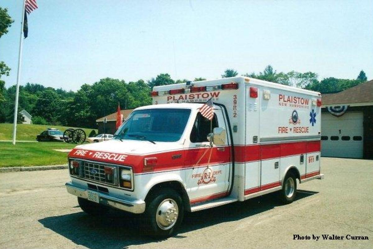 39-Rescue 2 - 1991 Ford E-350 AEV Type III Transporting Rescue (Purchased From American Medical Response ambulance company) served as Plaistow's first transporting rescue